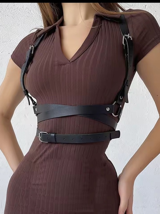 Full Body Black Harness Set New main image 4